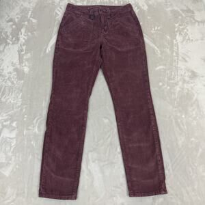 American Eagle‎ Pants Womens 6 Burgundy Classic Skinny Corduroy Stretch Academia
